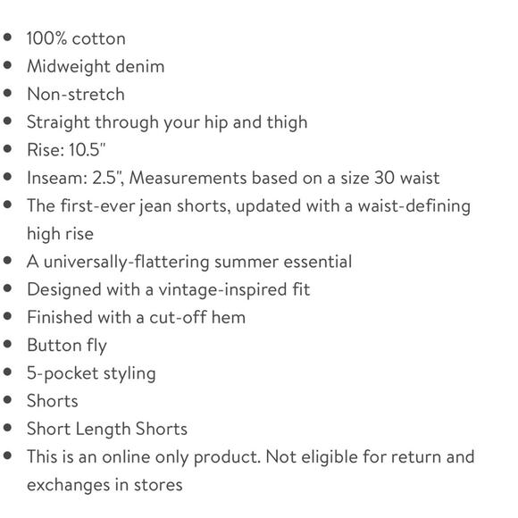 NWT Levi’s Original Womens 501 Original High-Rise Jean Shorts Distressed 30 - Picture 5 of 5